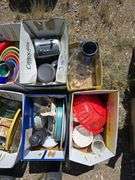 Kitchenware Lot: Bowls, Plates, Glasses, Toaster, and Utensils