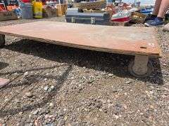 Rolling Wooden Platform Cart
