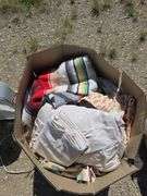 Box Lot of Mixed Household Linen