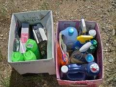 Mixed Lot of Household and Cleaning Supplies