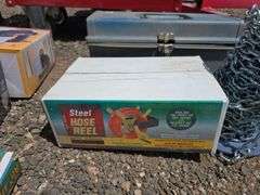 Toolbox with Sockets and Wrenches & Steel Hose Reel