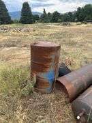 3 hot water heater tanks & 55 gallon Drum
