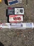 Craftsman Drum Sanding Kit, Satco Heat Lamps, and Central Machinery Floor Sweeper