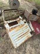 Chevy truck doors, assorted steel items