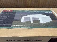 July Equipment, Steel Buildings, and attachments auctions
