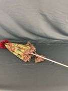 Floral Patterned Parasol with Tassel Detail