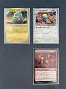 3 Pokeman Cards see pictures