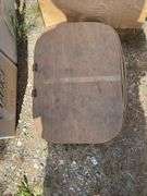 Woven Wood Picnic Basket with Lid