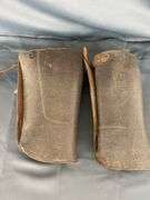Pair of Leather Equestrian Leg Guards or Gaiters