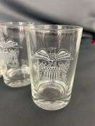 Set of Four U.S. Navy Crest Glasses