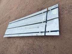 100 pieces of 10FTx3FT corrugated galvanized pro panel new in the crate 24GA