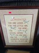 Framed needle art, picture frames