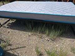 Twin Mattress and Metal Bed Frame