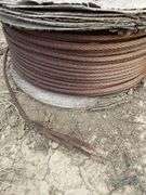 Spool of heavy cable.