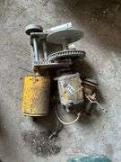 Two electric motors and a winch