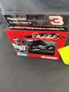 Dale Earnhardt playing cards with collectible tin