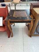 Vintage chessboard table