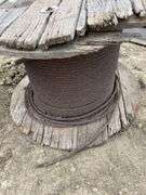 Spool of heavy cable.