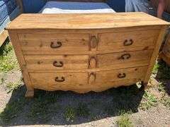 Queen Wooden Bedframe and Dresser Set