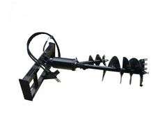New Wolverine Skid Steer Auger Drive & Bit Attachment
