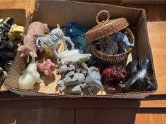 Mixed Lot of Animal Figurines and Toys