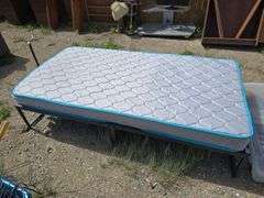 Twin Mattress and Metal Bed Frame
