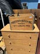 Anheuser-Busch Inc. St. Louis, MO Property Crate with Antlers