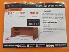 New Wolverine Skid Steer Snow Pusher Attachment