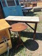 Assorted Tables - End Table, Tile Top Bench, Small Round Accent Table