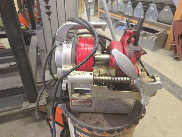 Rex Industries Pipe Threading Machine image