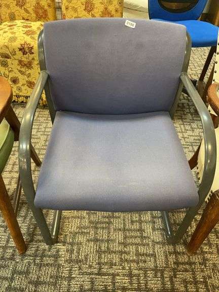 Metal upholstered chair image