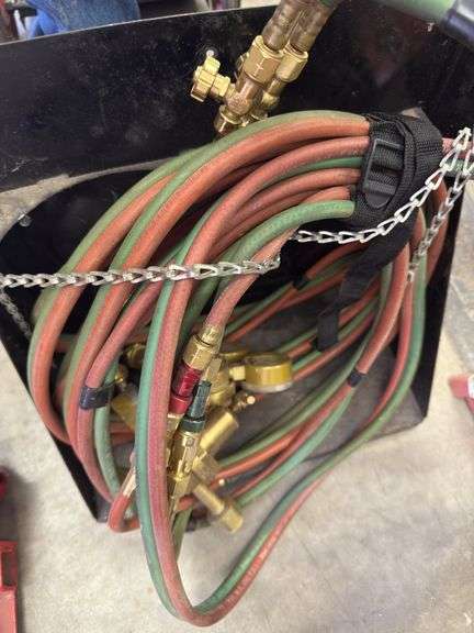 Acetylene torch hoses, gauges image