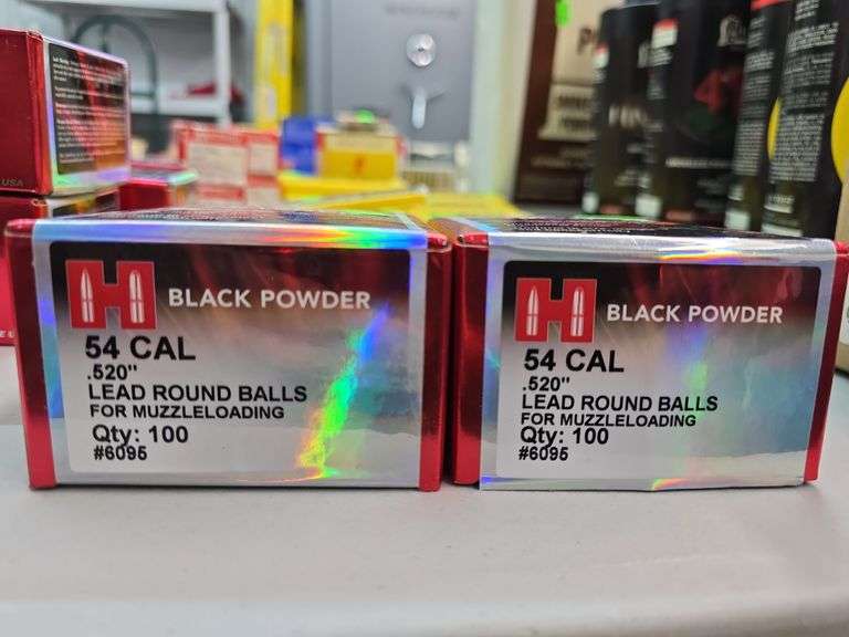 108 Rds of Hornady 54 Cal Lead Round Ball Bullets image