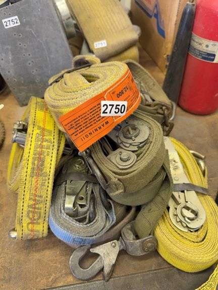 Assortment of ratchet straps image