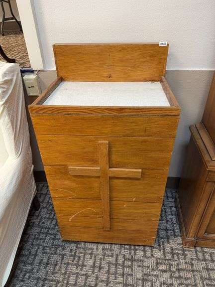 Original podium from the abbey chapel image