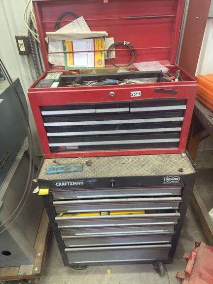 Craftsman tool box loaded with contents “check photos every drawer is FULL image