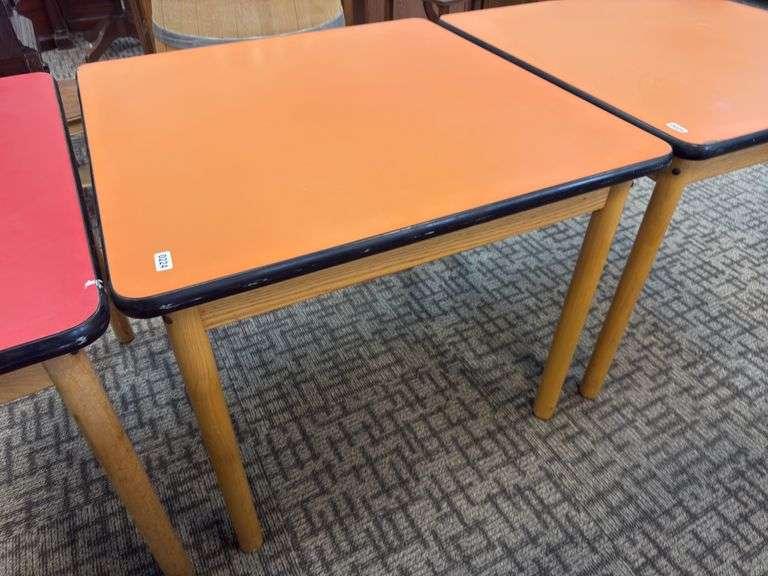 36x36 wooden table from the Boys dining hall at the Abbey image