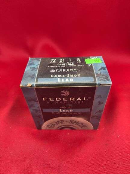 1 box of 25 12 GA 2 3/4” Federal Game-Shok Lead image