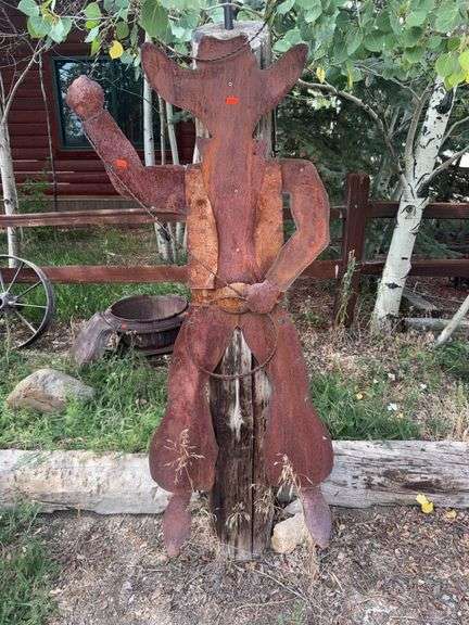 Metal art “cowboy” image