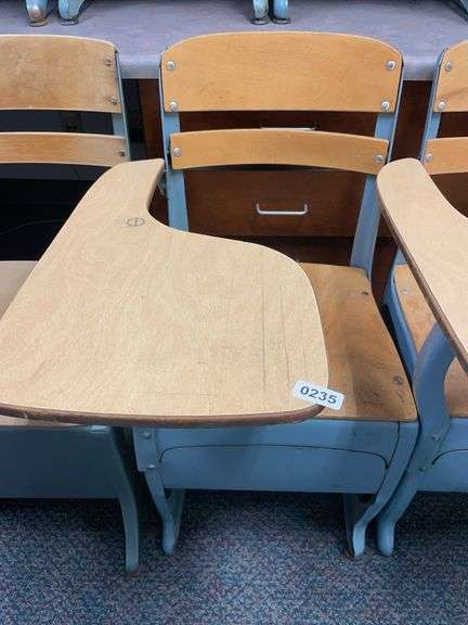 Antique school desk image