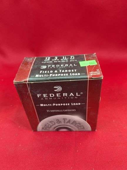 1 box of 25 Federal Field & Target Load 12 GA image