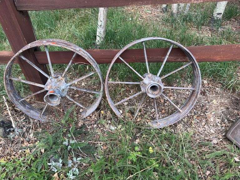Steel Wagon Wheels x2 image