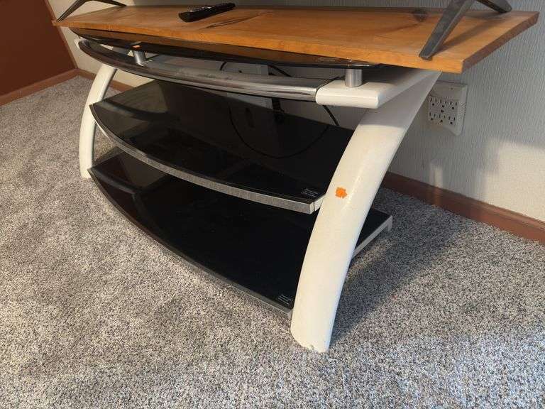 Modern flat screen TV stand image
