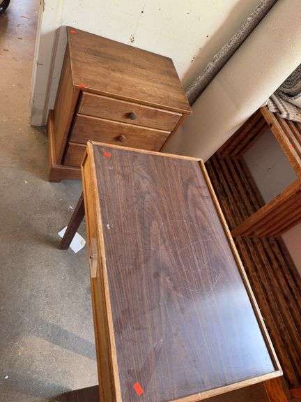 Vintage nightstand and sewing table image