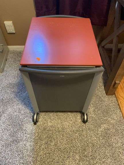 Rolling Desk/file cabinet combo image