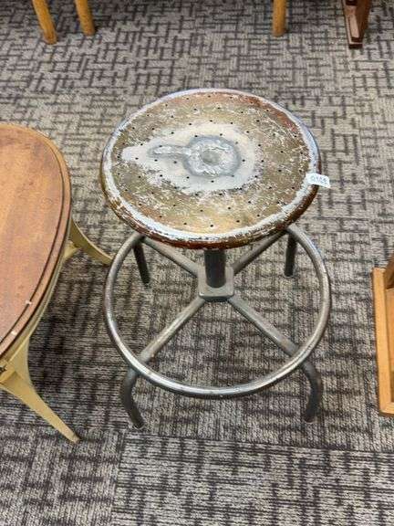 Stool believed to be from the science lab at the abbey image
