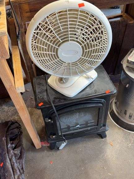 Electric heater and fan image