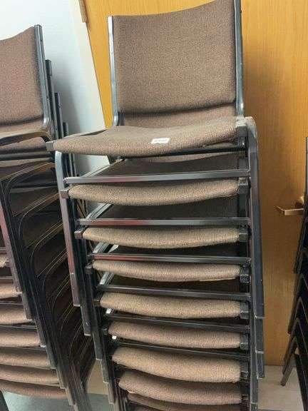 Stack of 10 VIRCO event center chairs image