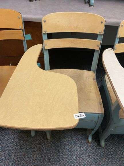Antique school desk image