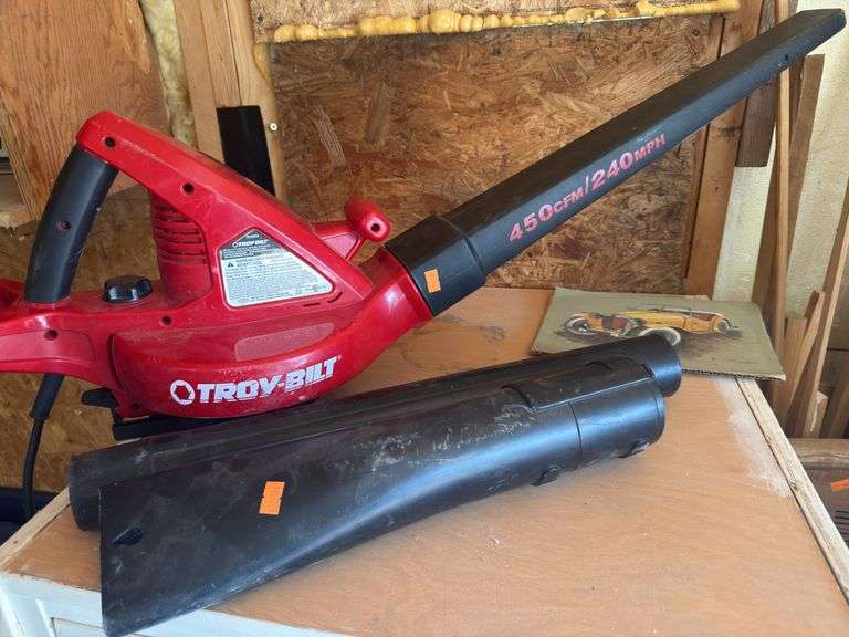 Troy Bilt electric leaf blower with attachments image